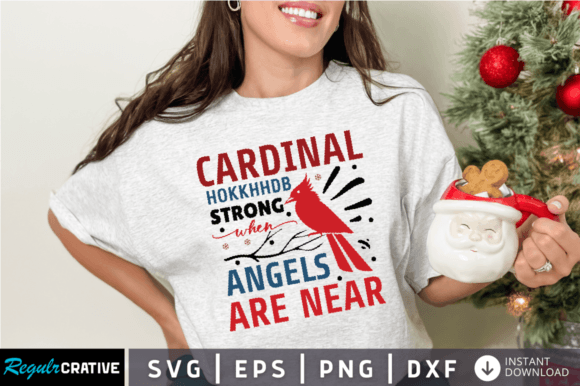 Cardinal Hokkhhdb When Angels Are Near SVG Design for Crafts and Graphics