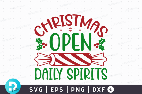 Christmas Open Daily Spirits SVG Design Review