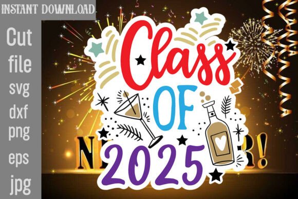 Class of 2025 SVG Cut File for Crafts and Graphics