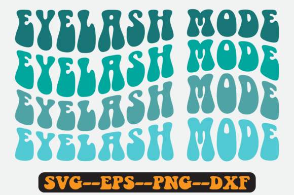 Eyelash Mode Quote Retro Svg Design for Crafts and Graphics