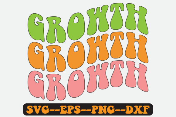 Growth Spring Quote Retro Svg Design for Crafts and Graphics