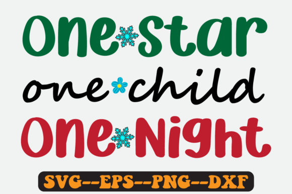 One Star One Child One Night Retro Svg for Local Business Branding